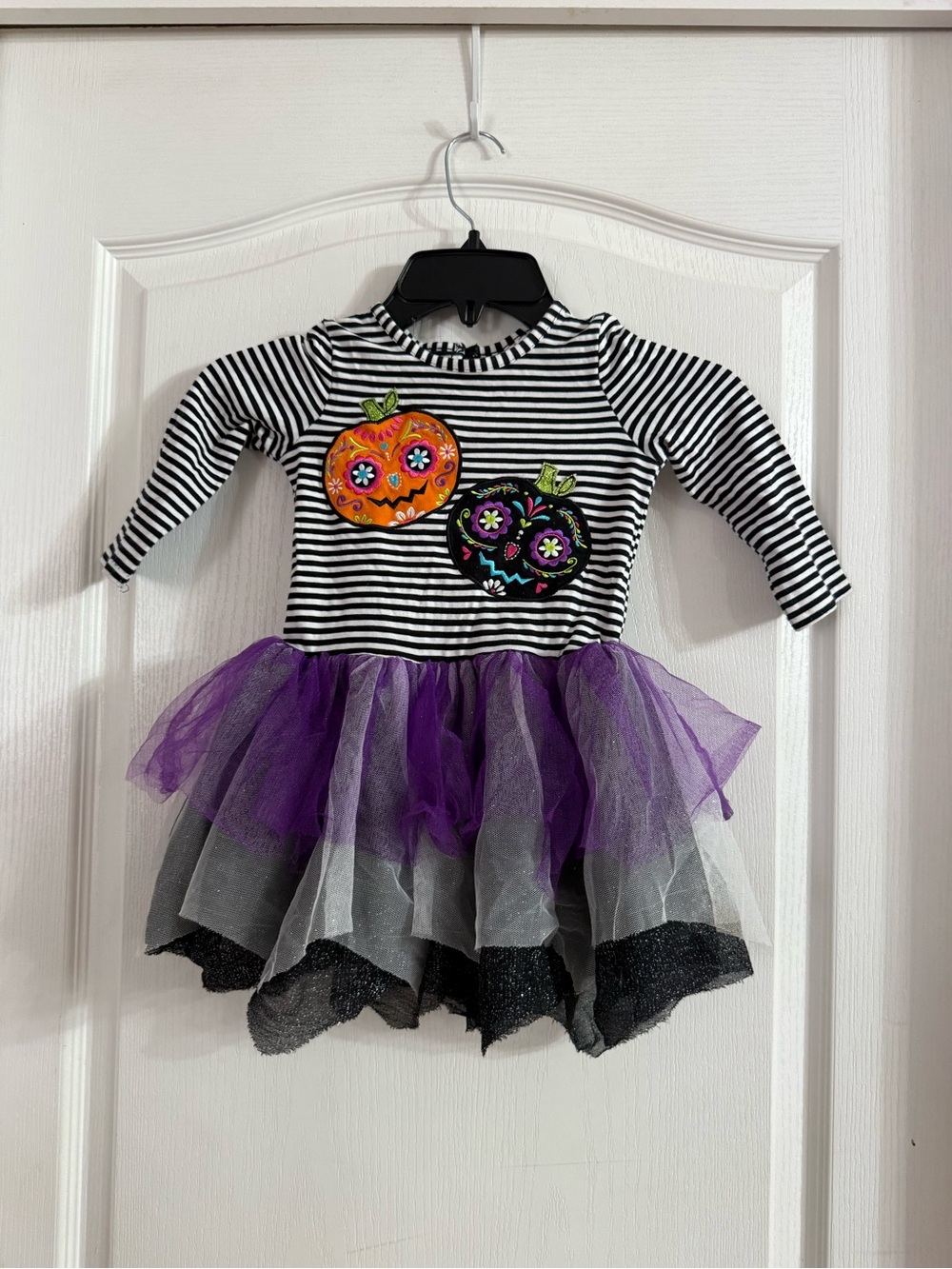 Emily Rose Girls Sugar Skull Pumpkin Tutu Dress Sz 2T. AG-246